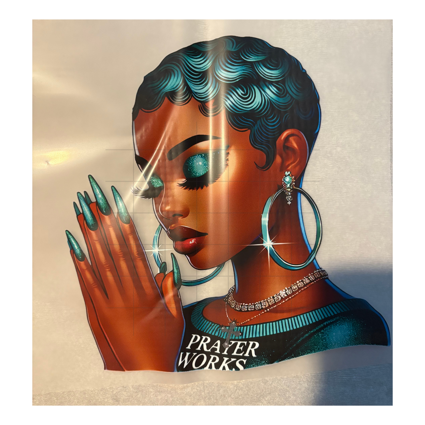 PRAYING WOMAN DTF PRINTS