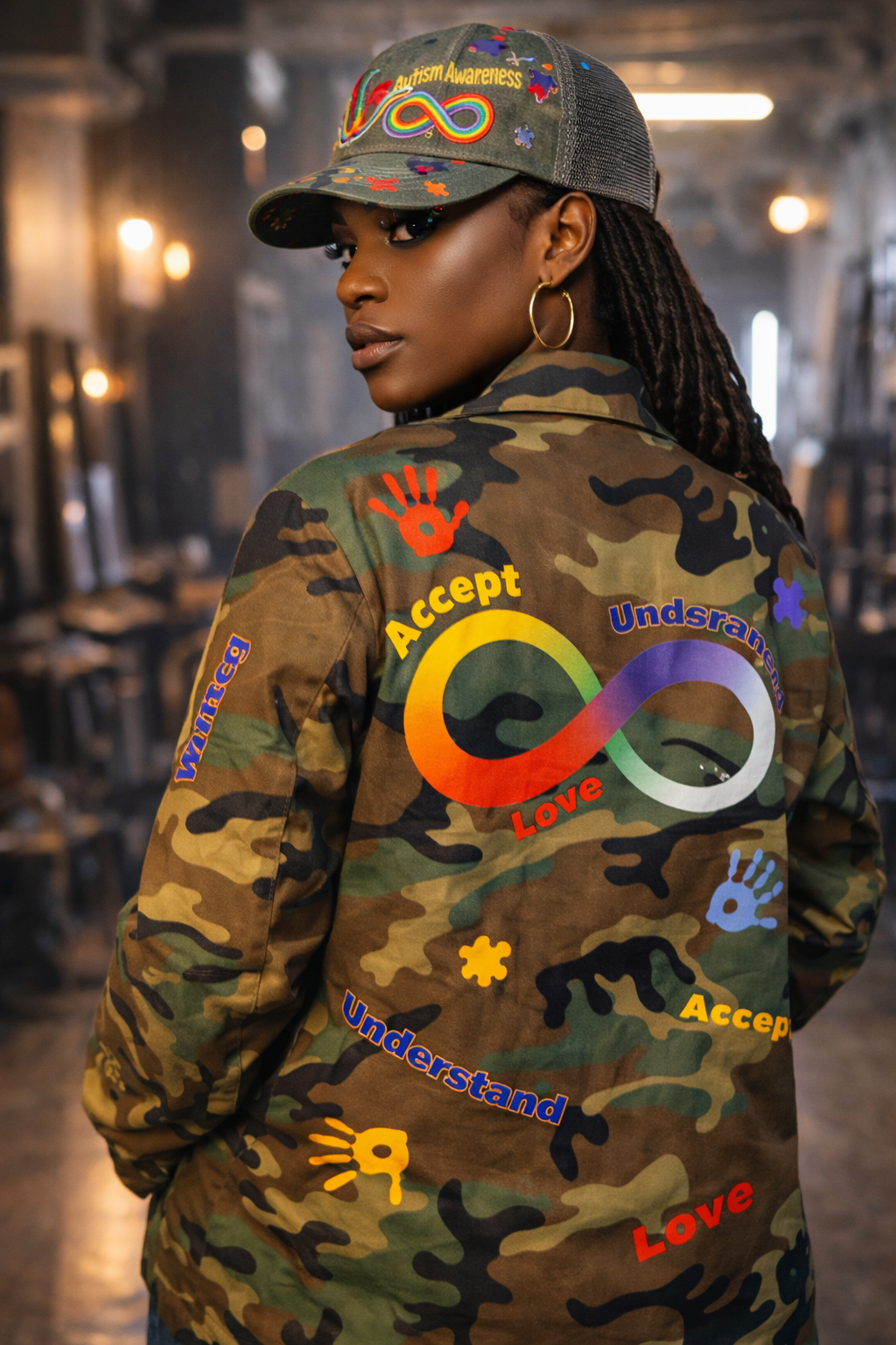 CUSTOM CAMO JACKET & HAT SET