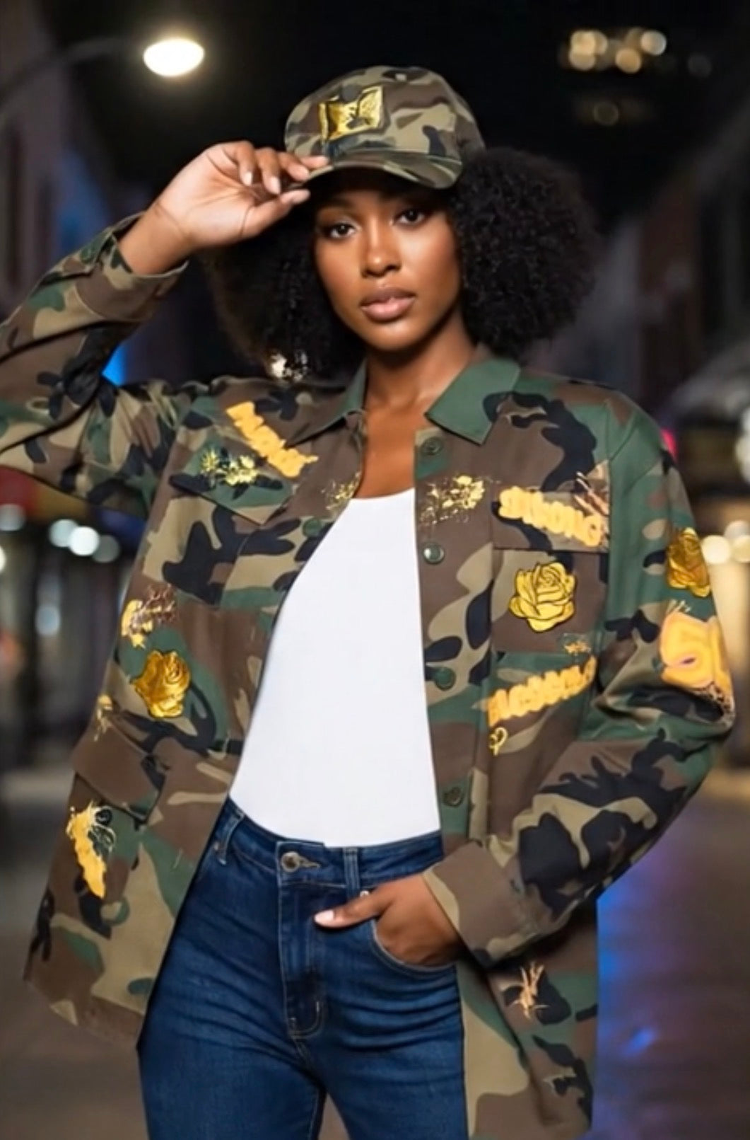 CUSTOM CAMO JACKET & HAT SET