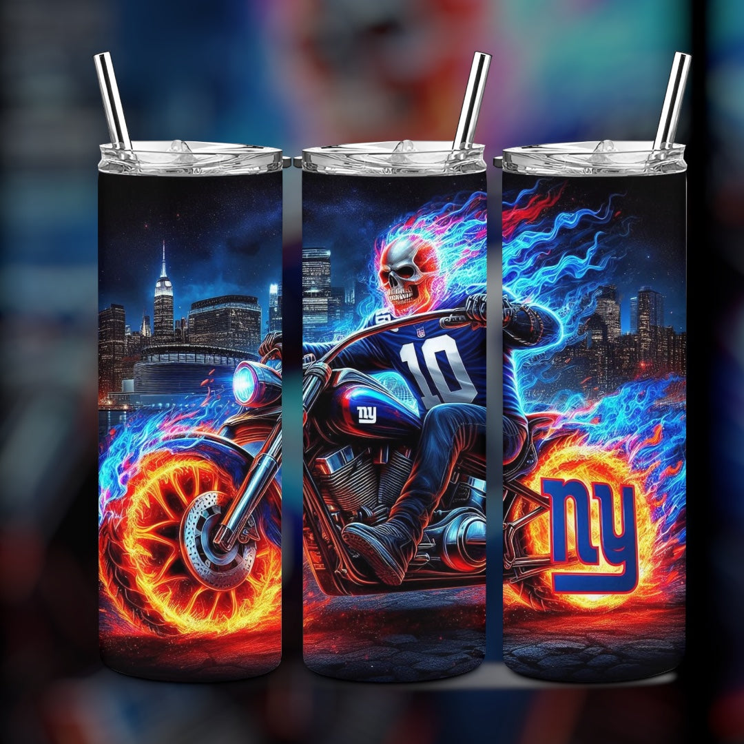 FOOTBALL TEAM SKULL TUMBLER
