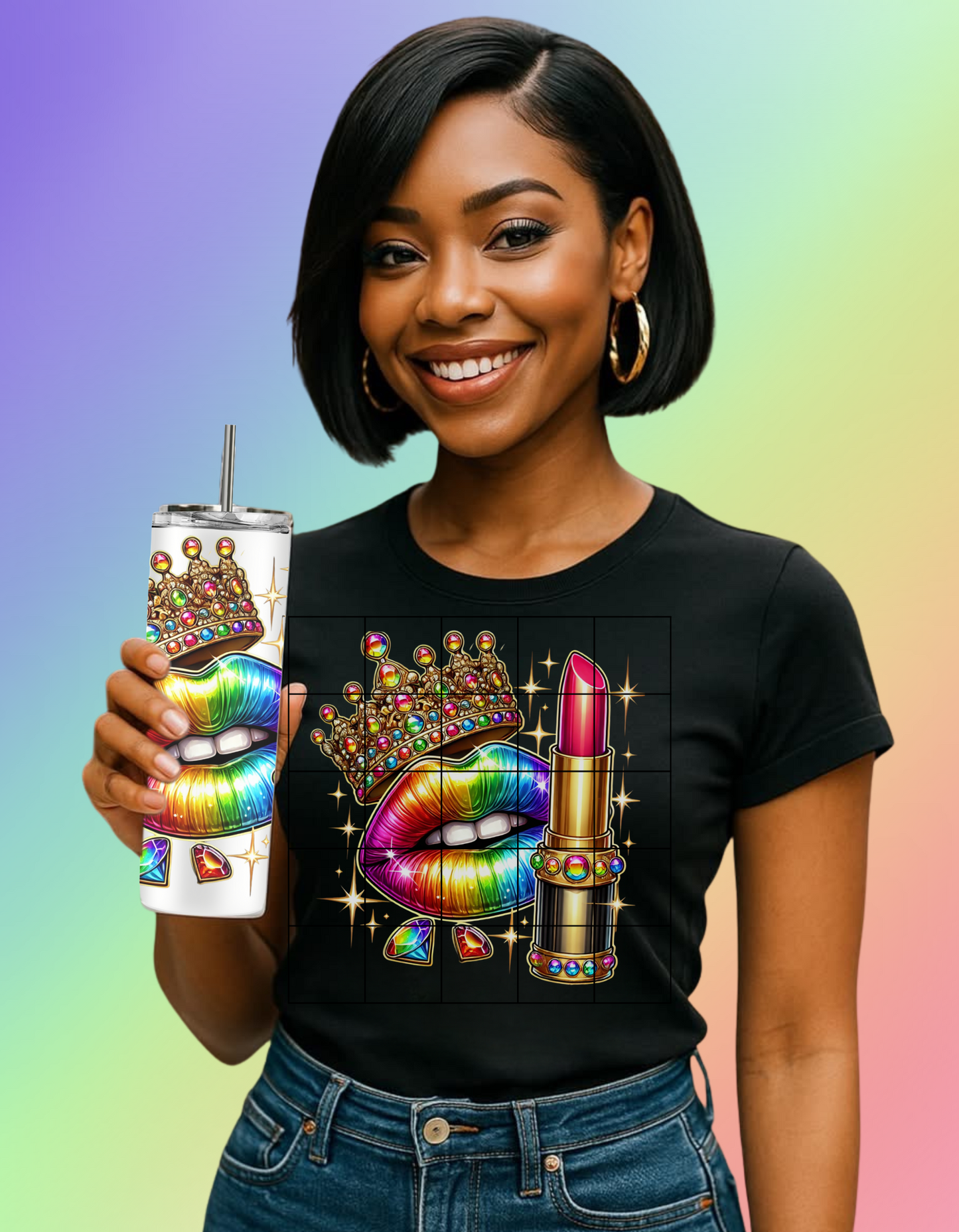 Rainbow Crown Tee