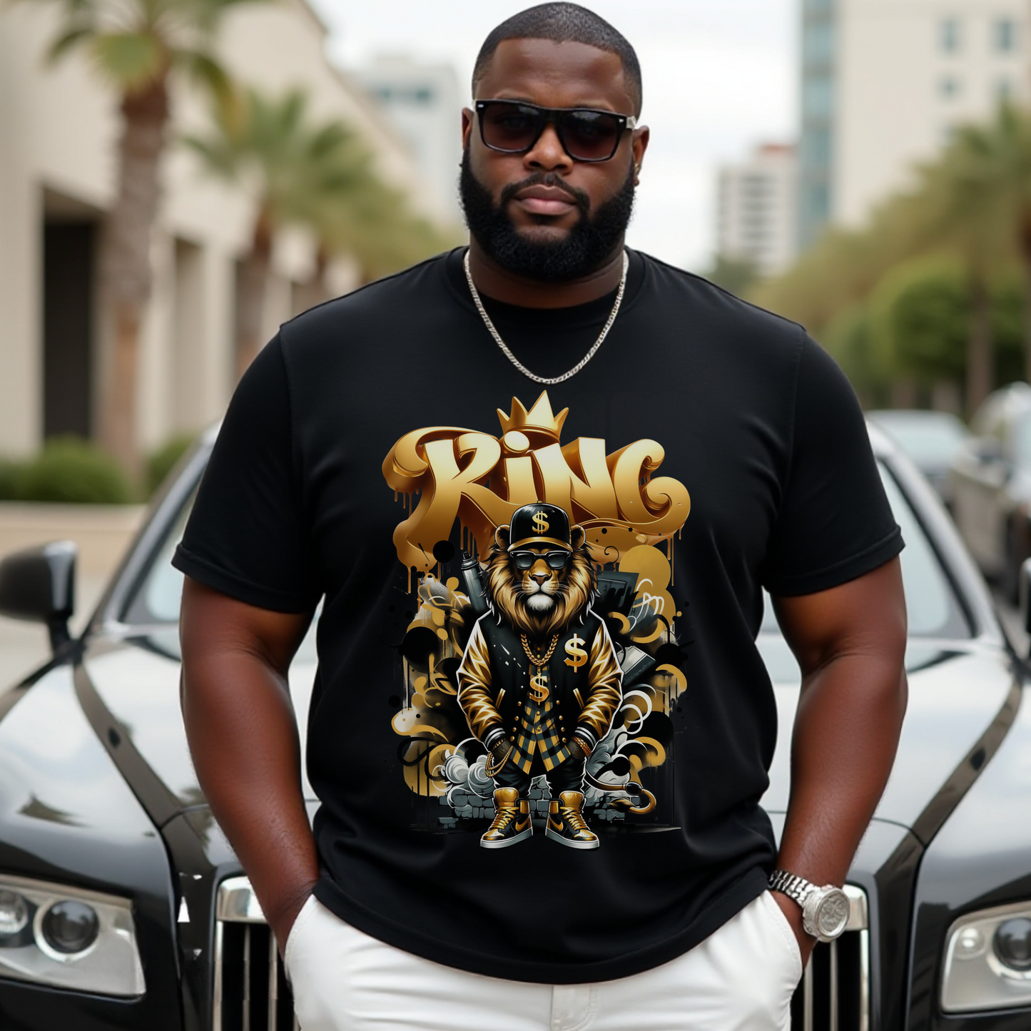 King Black and gold T-shirt