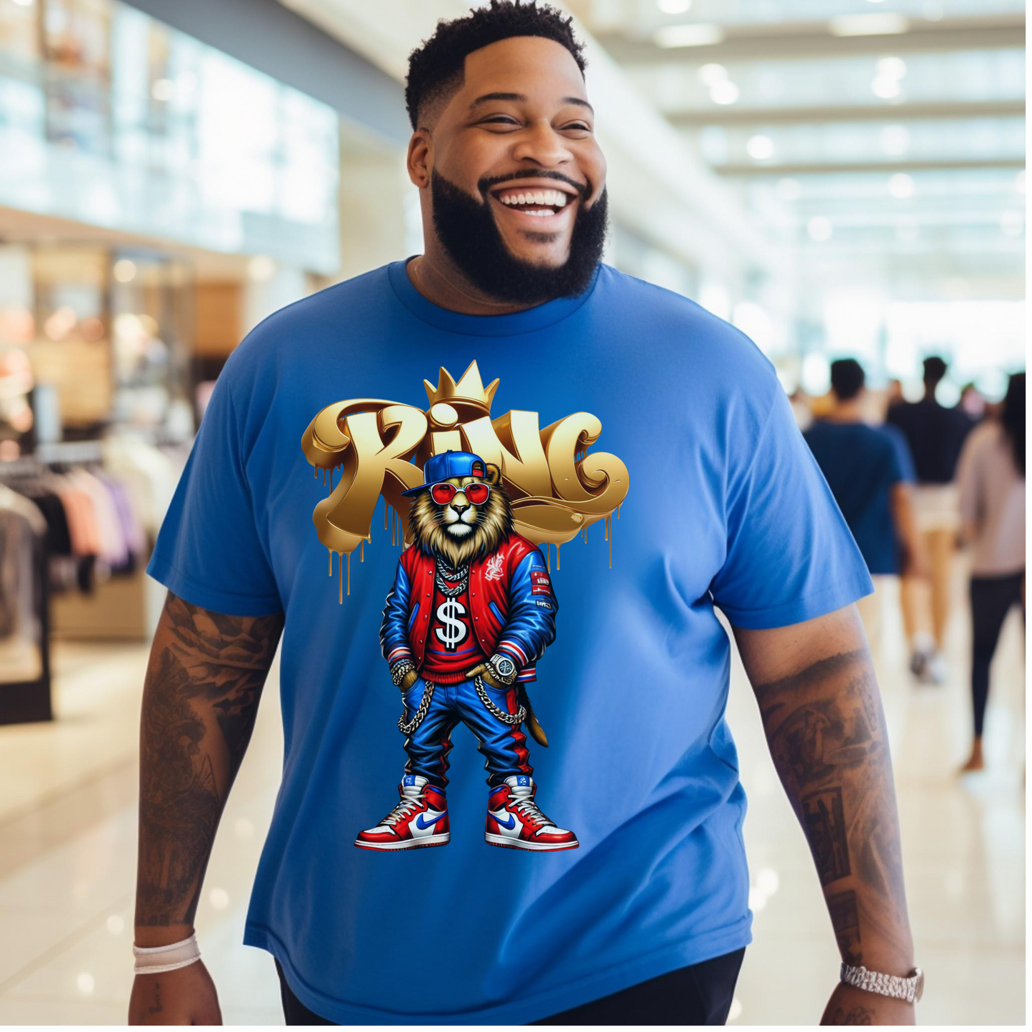 King Royal Blue & Red T-shirt