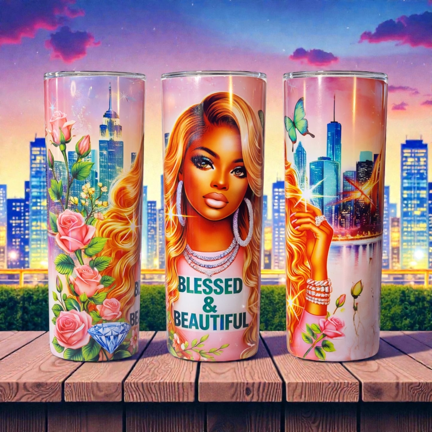 Blessed & Beautiful 20oz. Tumbler