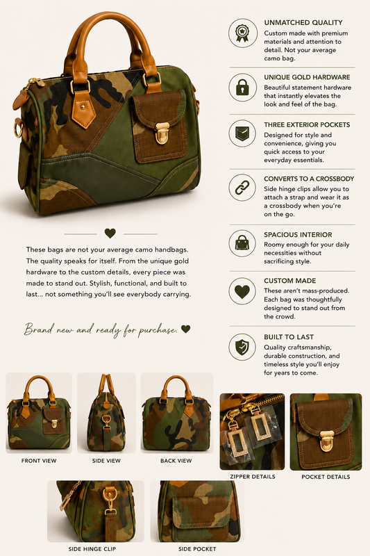 Blank Camo Purse
