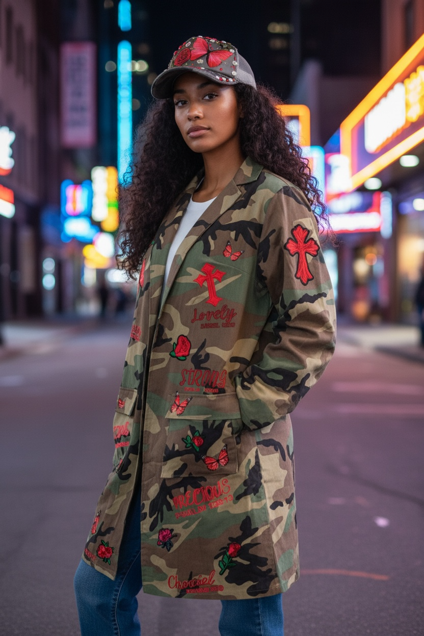 CUSTOM CAMO JACKET & HAT SET