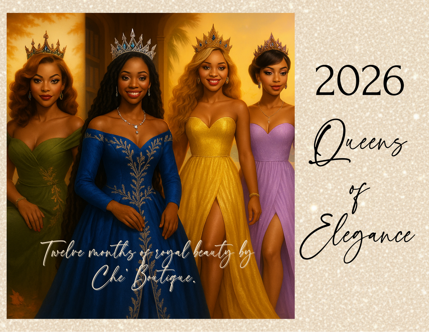 2026 QUEENS OF ELEGANCE AFFIRMATION CALENDAR