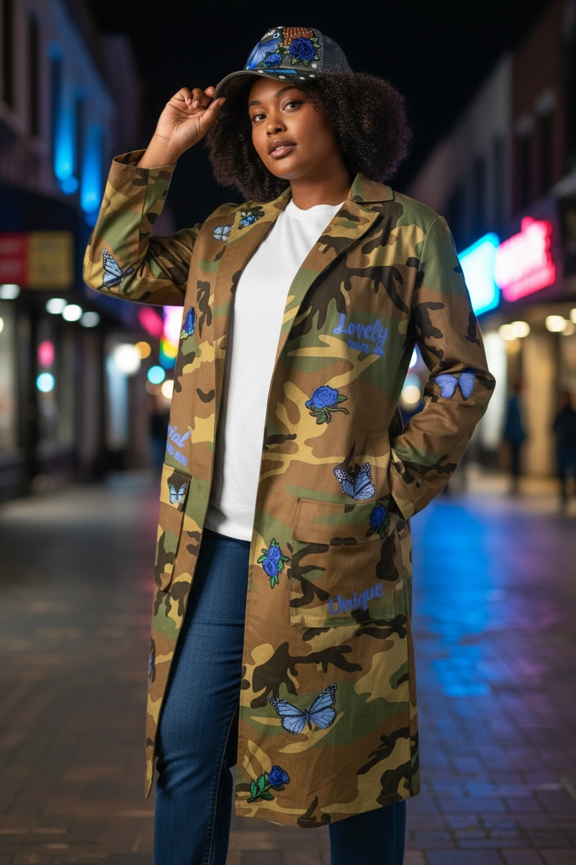 CUSTOM CAMO JACKET & HAT SET