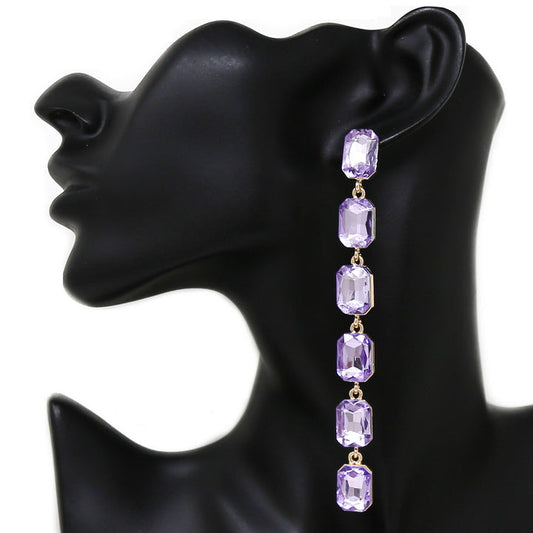 Rhinestone Drop Earrings