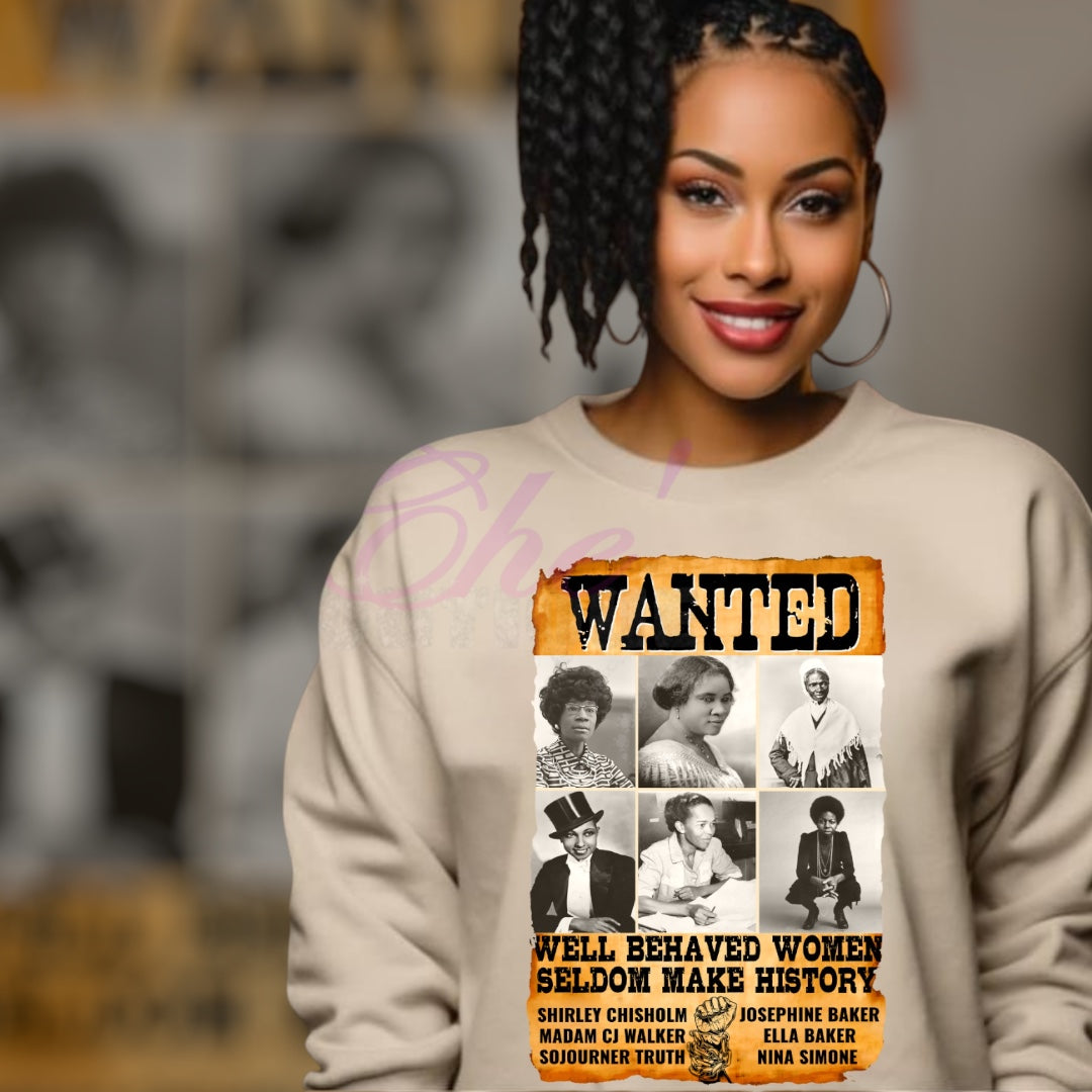 WANTED WOMEN IN BLACK HISTORY