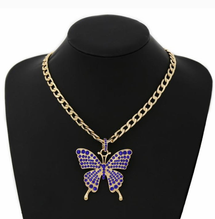 BUTTERFLY GOLDTONE NECKLACE