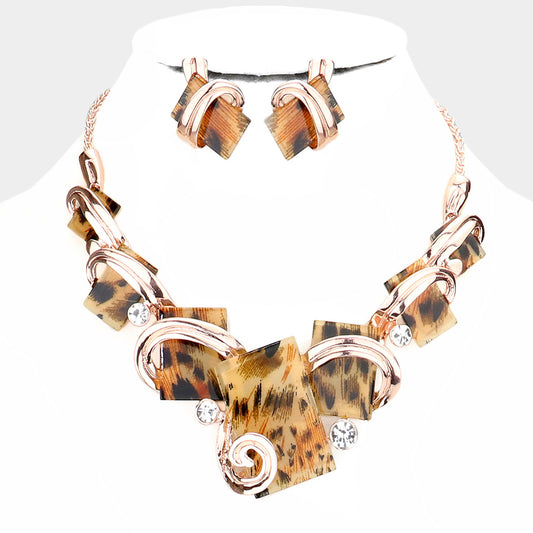 ROSE GOLD LEOPAED NECKLACE