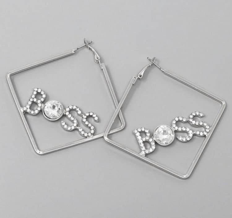 BOSS BLING EARRINGS