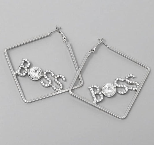 BOSS BLING EARRINGS