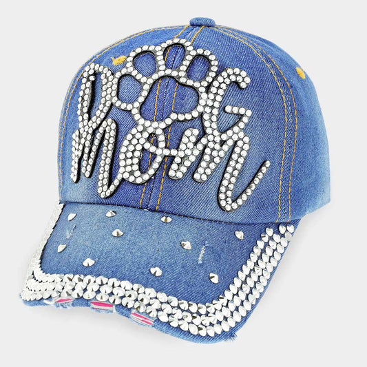 DOG MOM BLING CAP